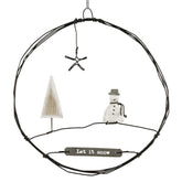 east-of-india-hanging-metal-snowman-wreath-let-it-snow|3482|Luck and Luck|2